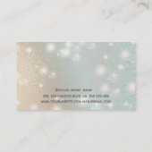 Elegante rieszierende holografisch schicke Luxuspe Visitenkarte (Rückseite)