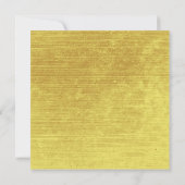 Elegante Rings Simple Wedding Square Einladung (Rückseite)