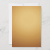 Elegante Ripple Cream & Gold Einladung (Rückseite)