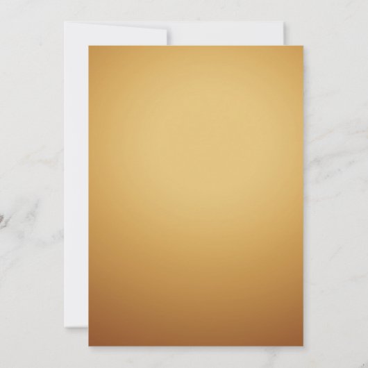 Elegante Ripple Cream & Gold Einladung (Rückseite)