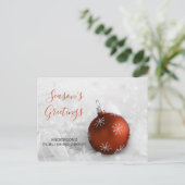 Elegante Rodelbahn mit Aussicht Feiertagspostkarte (Stehend Vorderseite)