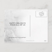 Elegante Rodelbahn mit Aussicht Feiertagspostkarte (Rückseite)