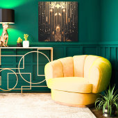 Elegante Rodelbahn mit Aussicht Leinwanddruck