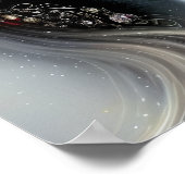 Elegante Rodelbahn mit Aussicht Poster (Ecke)