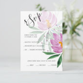 Elegante Rodelbahn mit Aussicht RSVP Karte (Stehend Vorderseite)