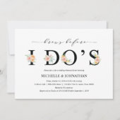 Elegante Romance Hochzeit Probe Dinner Einladungen (Vorderseite)