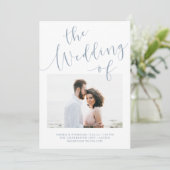 Elegante Romance | Minimalistische Hochzeit mit zw Einladung (Stehend Vorderseite)