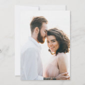 Elegante Romance | Terracotta Two Foto Wedding Einladung (Rückseite)