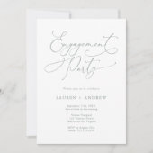 Elegante Romantic Sage Green Engagement Party Einladung (Vorderseite)