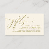 Elegante Romantik, Ein Hinweis auf Geschenke, Geld Begleitkarte (Vorderseite)