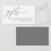 Elegante Romantik, Ein Hinweis auf Geschenke, Geld Begleitkarte (Vorne/Hinten)