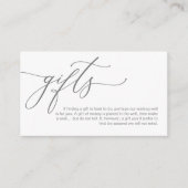 Elegante Romantik, Ein Hinweis auf Geschenke, Geld Begleitkarte (Vorderseite)