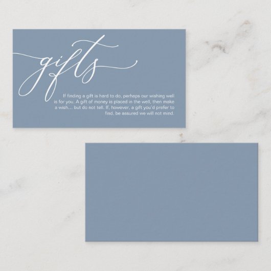 Elegante Romantik, Ein Hinweis auf Geschenke, Geld Begleitkarte (Vorne/Hinten)