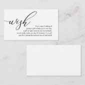 Elegante Romantik, Flitterwochen, Geld Begleitkarte (Vorne/Hinten)