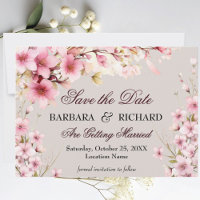 Elegante romantische Aquarell-Blumenhochzeit