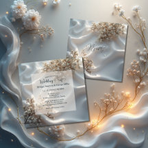 Elegante romantische Baby-Atem-Blumenhochzeit