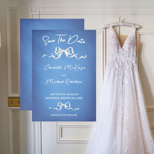 Elegante Romantische Band Hochzeit Save The Date
