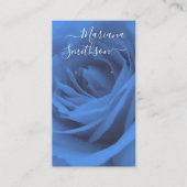 Elegante Romantische Blue Rose Earring Display Car Visitenkarte (Vorderseite)