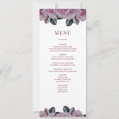 Elegante romantische Blumenkarte Einladung (Vorderseite)