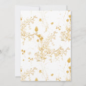 Elegante romantische botanische Rose Kalligraphie Save The Date (Rückseite)