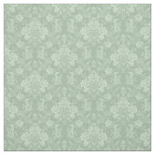 Elegante romantische Chic Floral Damask Grün Stoff (Muster)