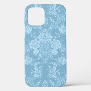 Elegante romantische Chic Floral Damask-Pastel Bla Case-Mate iPhone Hülle