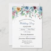 elegante romantische Frühlingsblütenhochzeit Einladung (Vorderseite)