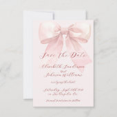 Elegante romantische, handgeschriebene Skriptbogen Save The Date (Vorderseite)