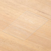 Elegante romantische Hochzeit Acryleinladungen (Ablage )