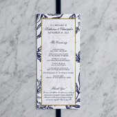 Elegante romantische Hochzeit der Navy Blue Gold B Programm