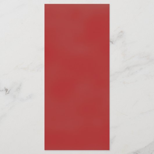 Elegante romantische Hochzeit der Rote Rose Menükarte (Rückseite)