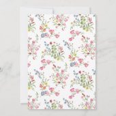 Elegante romantische Hochzeit der Wasserfarben Einladung (Rückseite)