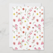 Elegante romantische Hochzeit der Wasserfarben Einladung (Rückseite)