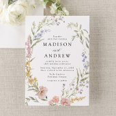 Elegante romantische Hochzeit der Wasserfarben Einladung