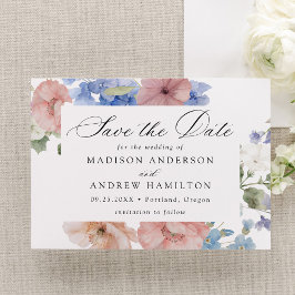 Elegante romantische Hochzeit der Wasserfarben Save The Date