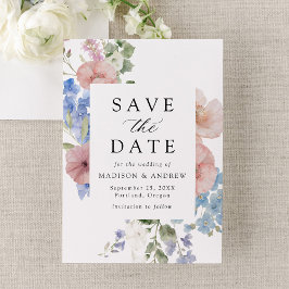 Elegante romantische Hochzeit der Wasserfarben Save The Date
