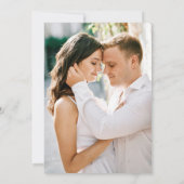 Elegante romantische Hochzeit der Wasserfarben Save The Date (Rückseite)