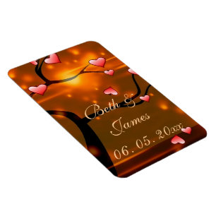 Elegante romantische Hochzeit Magnet
