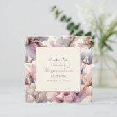 Elegante romantische Hochzeit mit klassischem Chic Save The Date (Stehend Vorderseite)