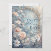 Elegante romantische Hochzeiten mit Flora Herzlich Karte (Vorderseite)