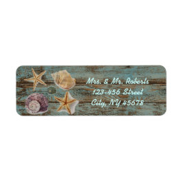 elegante romantische Hütte Muscheln Strandhochzeit