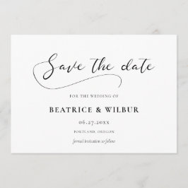 Elegante romantische Kalligraphie Save The Date