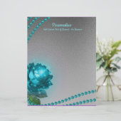 Elegante & romantische Kristallseen Rose Pearls Ch (Stehend Vorderseite)