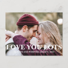 Elegante Romantische Liebe Couple Valentinstag Fot Feiertagspostkarte