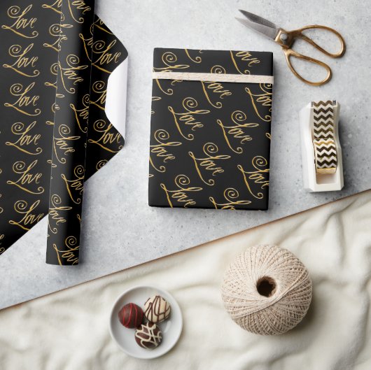 Elegante, romantische Liebe Geschenkpapier (Basteln)