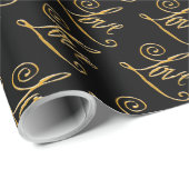 Elegante, romantische Liebe Geschenkpapier (Rolleneckpunkt)