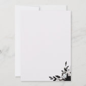 Elegante romantische Lila Hochzeit Einladung (Rückseite)