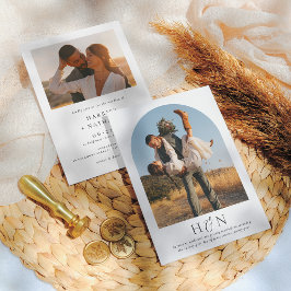 Elegante romantische Moderne Minimalistische Hochz Einladung