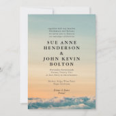 Elegante romantische Naturkulisse Hochzeit Einladung (Vorderseite)