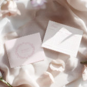 Elegante Romantische Rosa Brautparty Rezept Karte